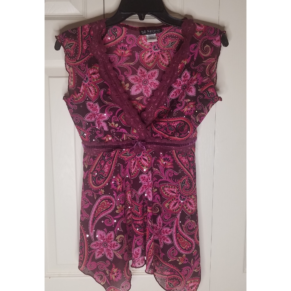 Self Esteem Paisley Print Blouse